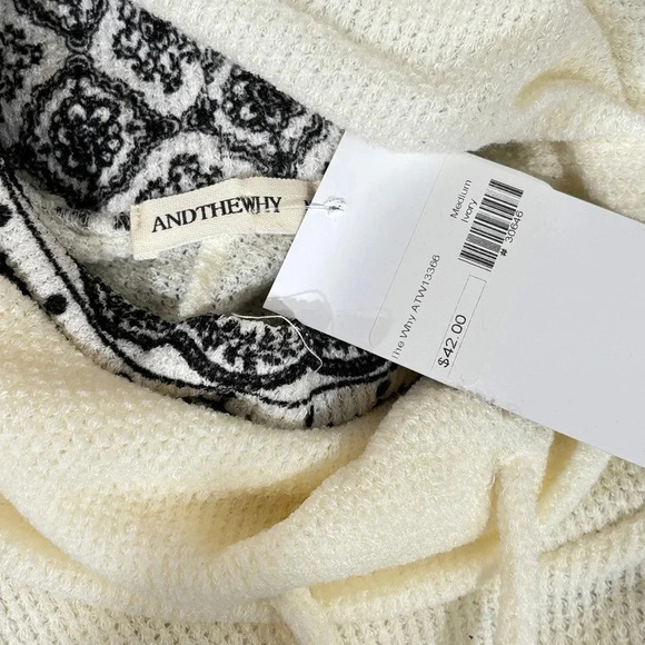 ANDTHEWHY Thermal Sweater NWT - Picture 4 of 4